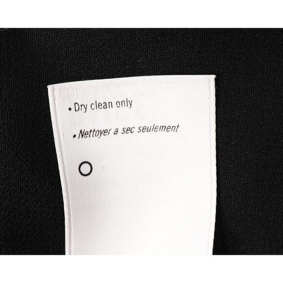 Paige Chiffon Blouse Womens Medium Black Metallic Spot Wimsigoth Corporate Goth - Picture 10 of 16